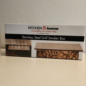 Stainless Steel Grill Smoker Box Kitchen & Home By Charleston Wrap - NEW IN BOX.